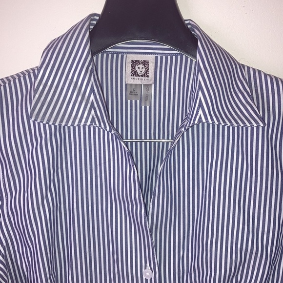 ANNE KLEIN | Long Sleeve Button Down Shirt - Picture 3 of 16